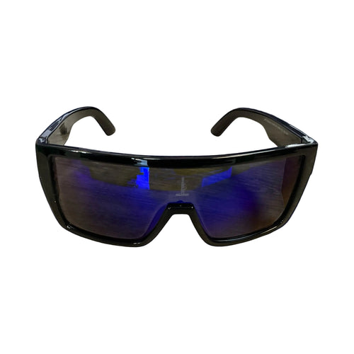 The Contractor Blue Lens Safety Glasses Large Frame