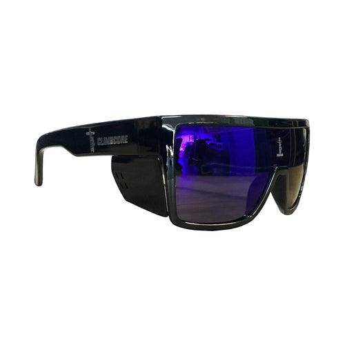The Contractor Blue Lens Safety Glasses Large Frame