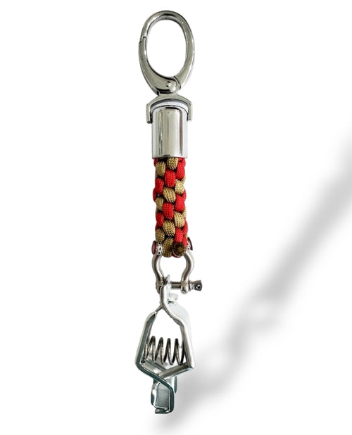 The Gold and Red Glove Clip