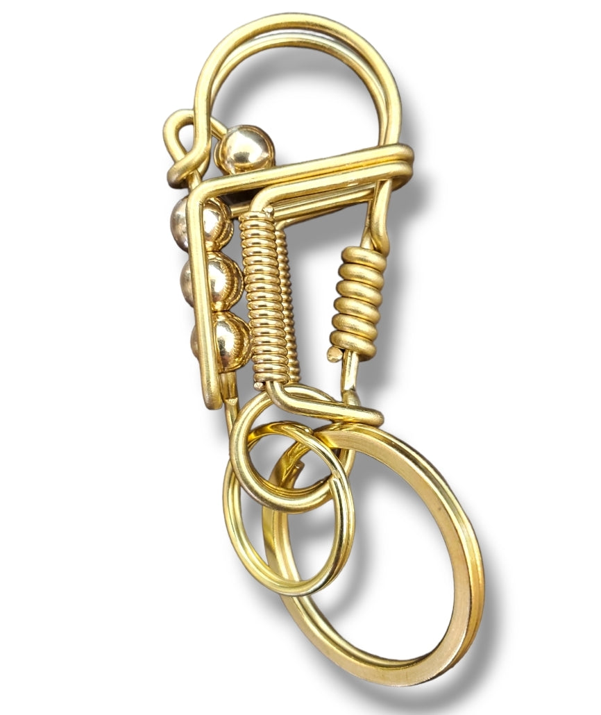 Beautifull Gold color Brass key chain