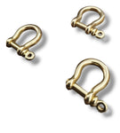 3 pack Gold mini shackles