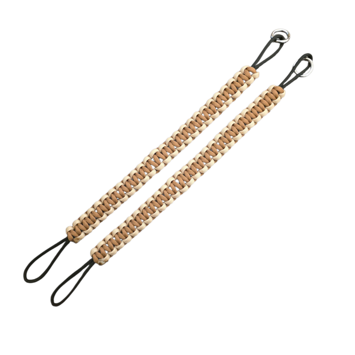 Chocolate Brown and Tan Bottom Paracord Strap