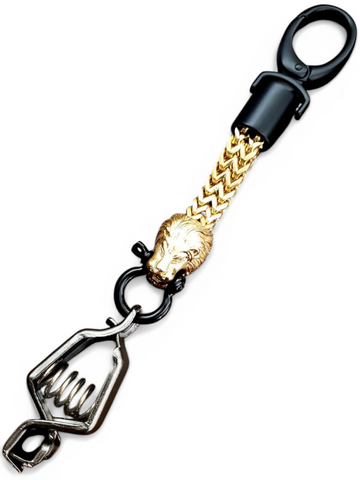 The Black and Gold Lion Glove Clip
