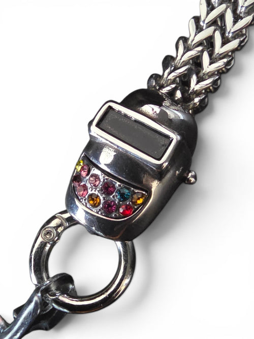 THE H TOWN DRIP WELDER GLOVE CLIP WITH SKITTLES ICED OUT GRILL