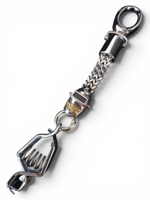 THE H TOWN DRIP WELDER GLOVE CLIP WITH GOLD ICED OUT GRILL