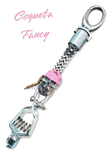 LA COQUETA FANCY PINK GLOVE CLIP