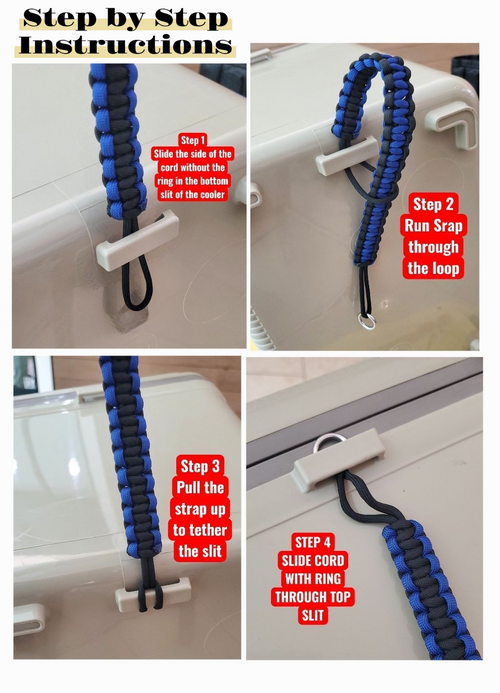 Black and Gray Bottom Paracord Strap
