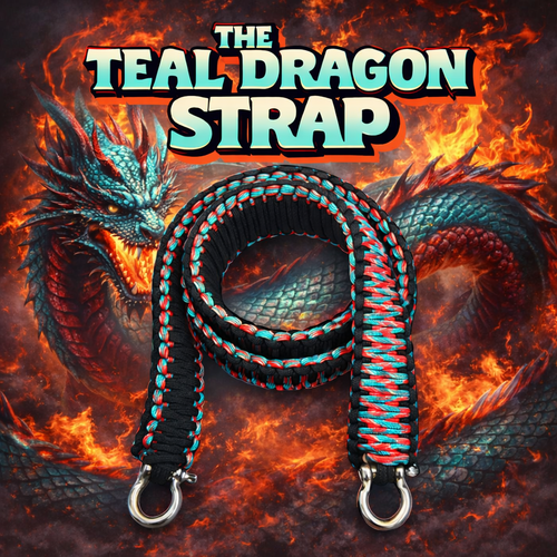THE TEAL DRAGON Paracord Strap