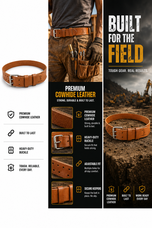 CLIMBCORE BROWN TOOL BELT