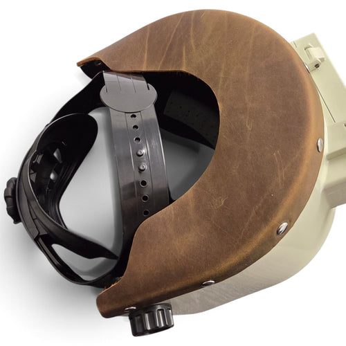 CLIMBCORE SLIMPRO BROWN COWHIDE LEATHER HOOD CHOPPED