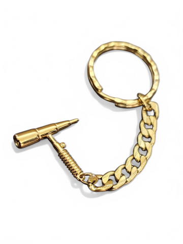 Gold Stainless Steel Tig Rig keychain
