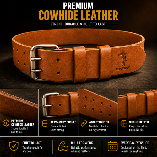 CLIMBCORE BROWN TOOL BELT