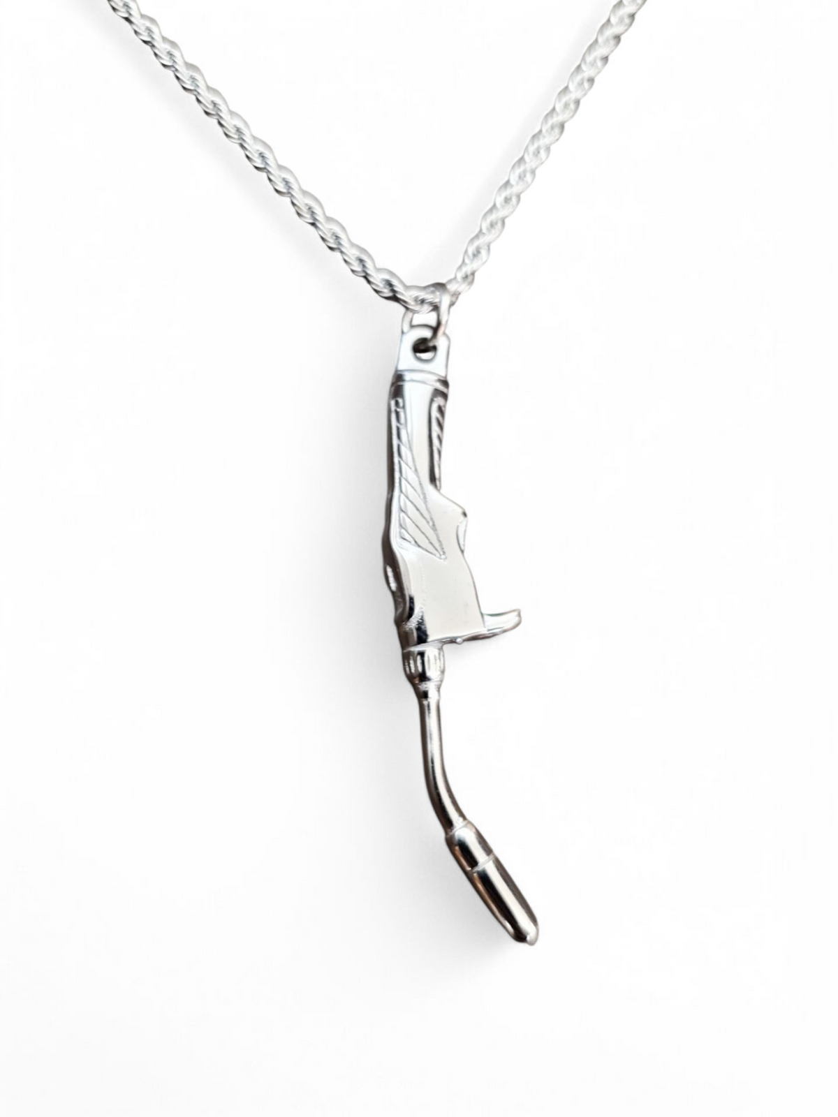 Mig Torch Pendant and Necklace SET