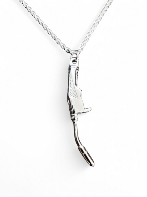 Mig Torch Pendant and Necklace SET