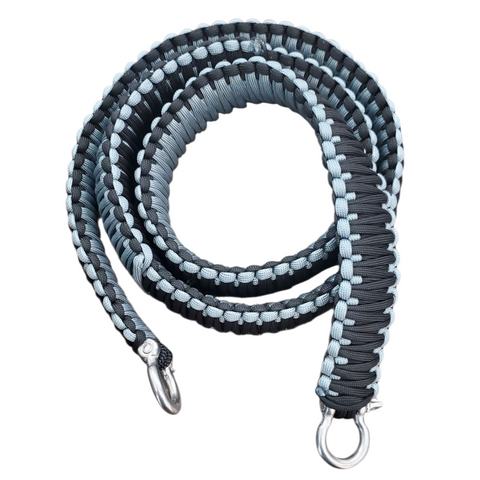 Black and Gray Paracord Strap