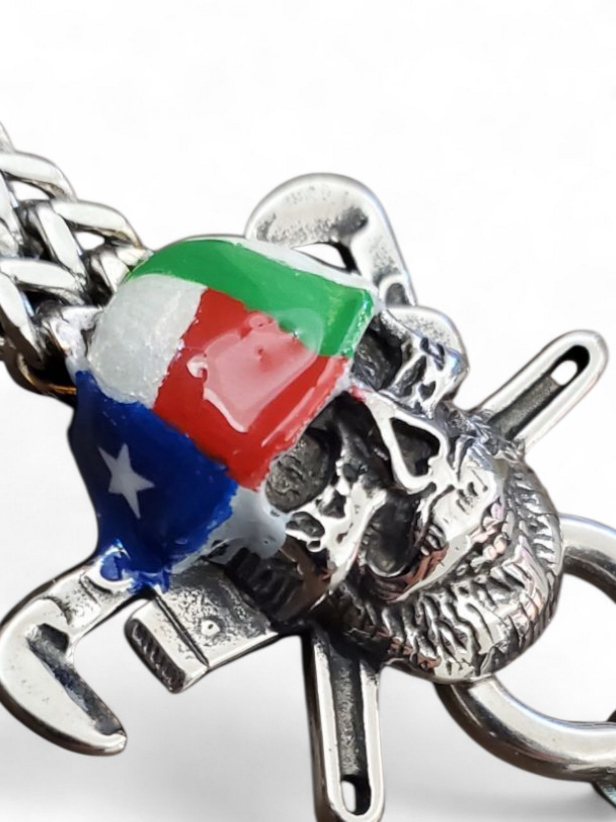 THE TEXAS AND MEXICAN FLAG PIPEWRENCHES GLOVE CLIP