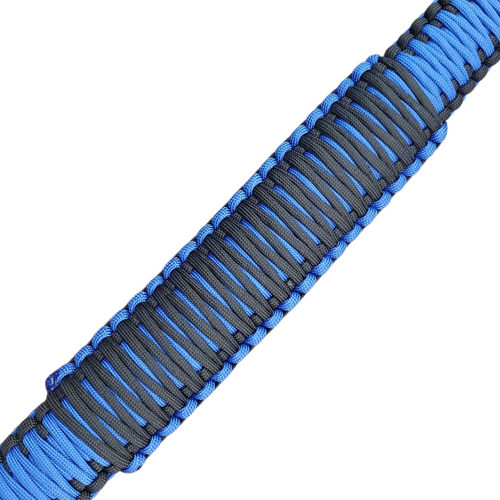Blue and Black Paracord Strap