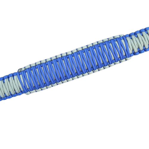Blue and Silver Paracord TOP and Bottom Strap combo