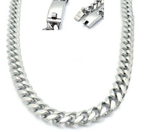 316 L Stainless steel large cuban style link chain