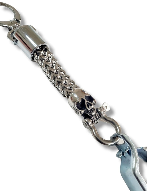 Stainless Steel "The Skull" Glove Clip With Shackle