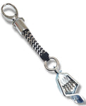 Silver and black custom glove clip