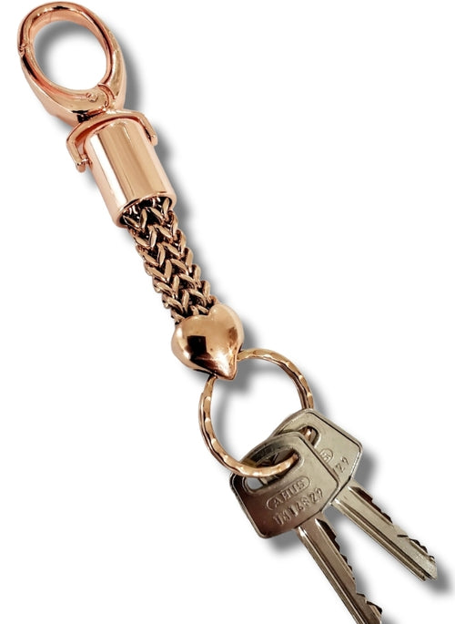 The Heart keychain Rose Gold
