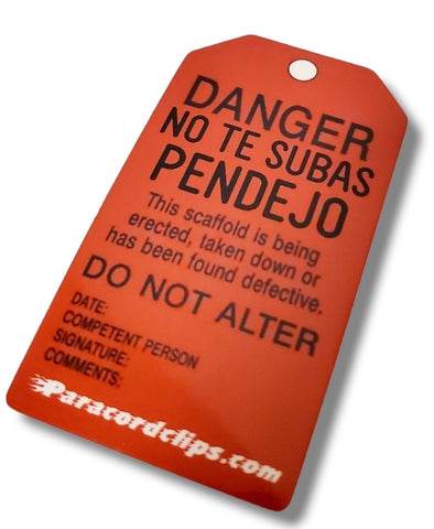 RED SCAFFOLD TAG! STICKER